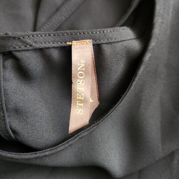 Stetson Women's Sheer Flare Sleeve Blouse Size Large - Picture 6 of 6